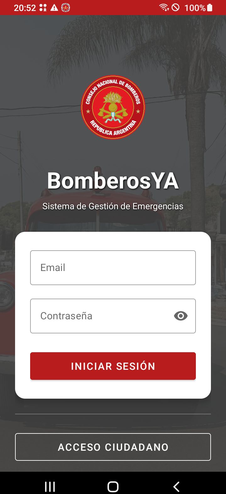 BomberosYA App Móvil